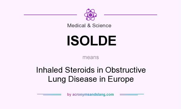 What does ISOLDE mean? It stands for Inhaled Steroids in Obstructive Lung Disease in Europe