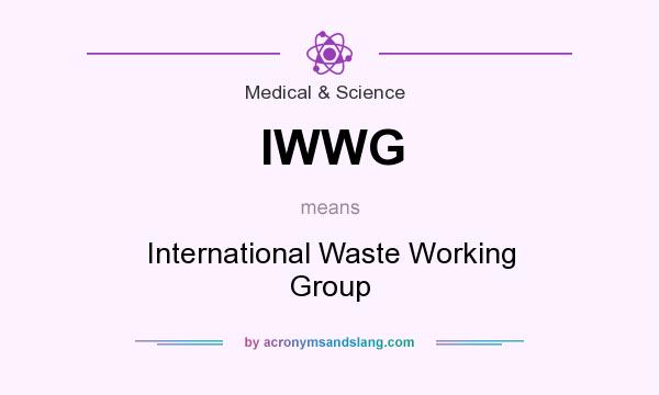 What does IWWG mean? It stands for International Waste Working Group
