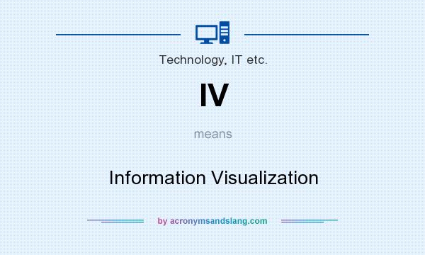 What does IV mean? It stands for Information Visualization