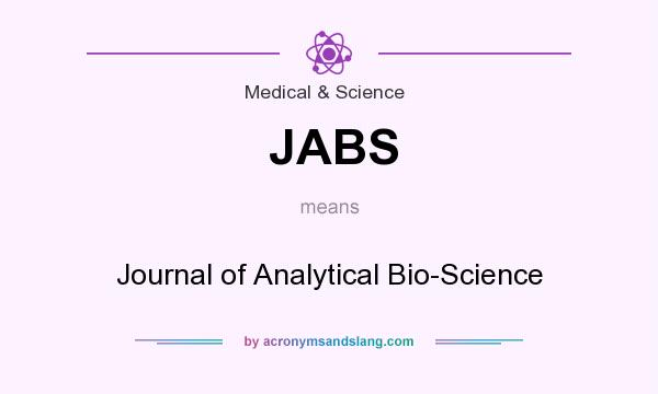 What does JABS mean? It stands for Journal of Analytical Bio-Science