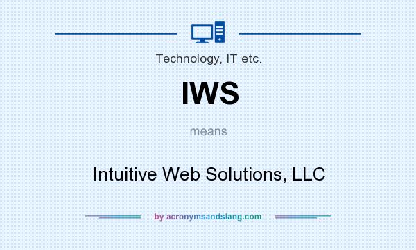 What does IWS mean? It stands for Intuitive Web Solutions, LLC