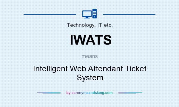 What does IWATS mean? It stands for Intelligent Web Attendant Ticket System