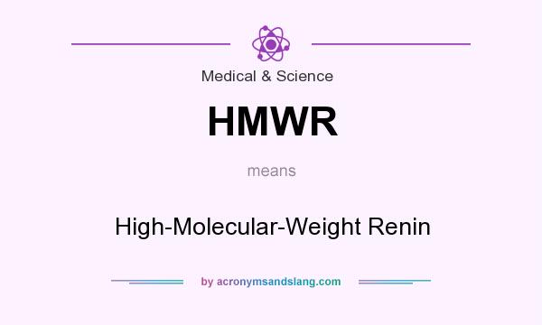 What does HMWR mean? It stands for High-Molecular-Weight Renin