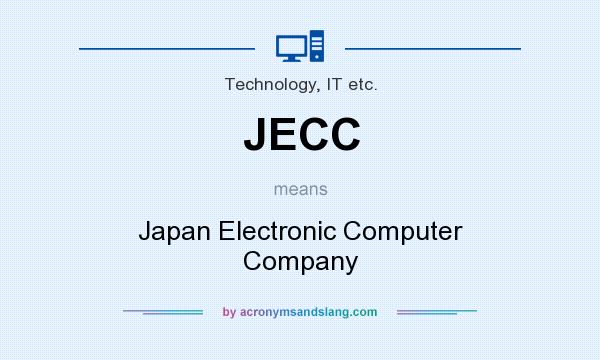 What does JECC mean? It stands for Japan Electronic Computer Company