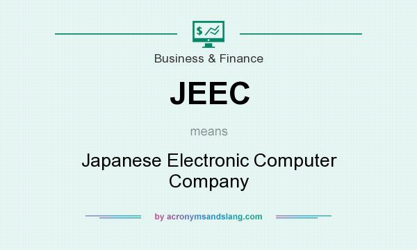 What does JEEC mean? It stands for Japanese Electronic Computer Company