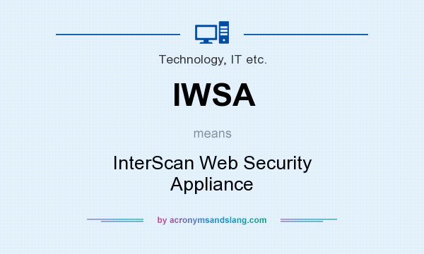 What does IWSA mean? It stands for InterScan Web Security Appliance