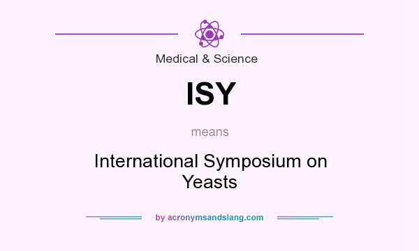 What does ISY mean? It stands for International Symposium on Yeasts