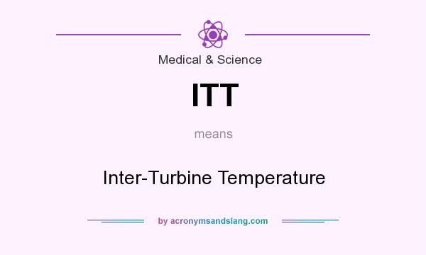 What does ITT mean? It stands for Inter-Turbine Temperature