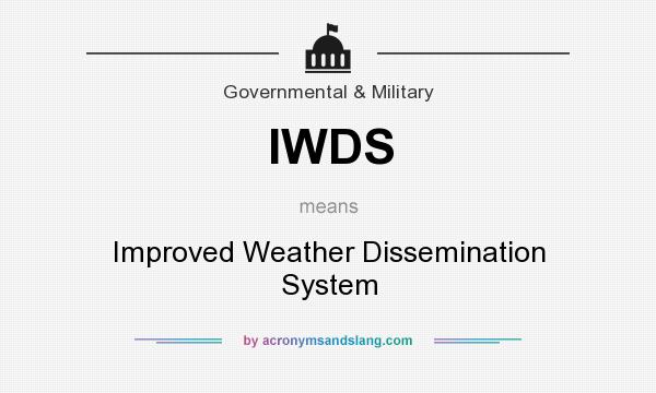 What does IWDS mean? It stands for Improved Weather Dissemination System