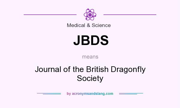 What does JBDS mean? It stands for Journal of the British Dragonfly Society