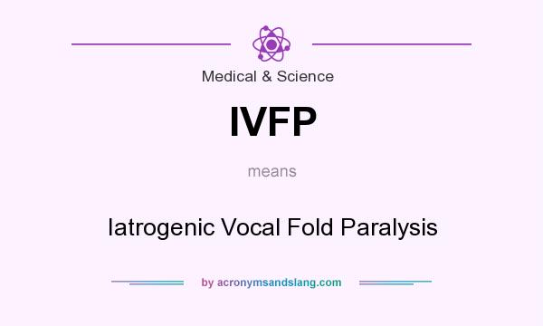 What does IVFP mean? It stands for Iatrogenic Vocal Fold Paralysis