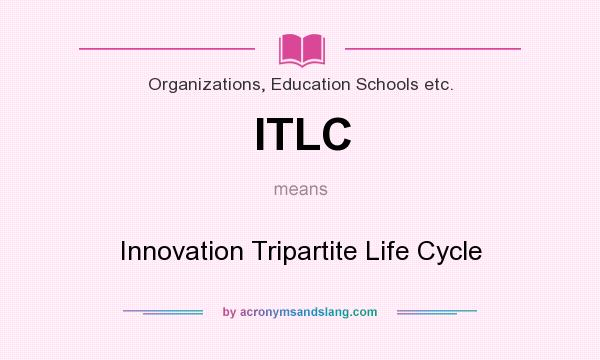 What does ITLC mean? It stands for Innovation Tripartite Life Cycle
