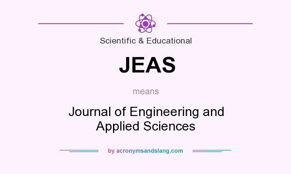 What does JEAS mean? It stands for Journal of Engineering and Applied Sciences