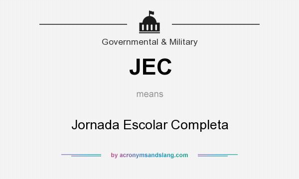 What does JEC mean? It stands for Jornada Escolar Completa
