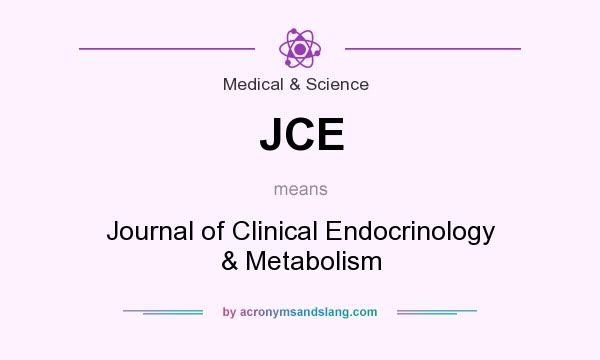 What does JCE mean? It stands for Journal of Clinical Endocrinology & Metabolism