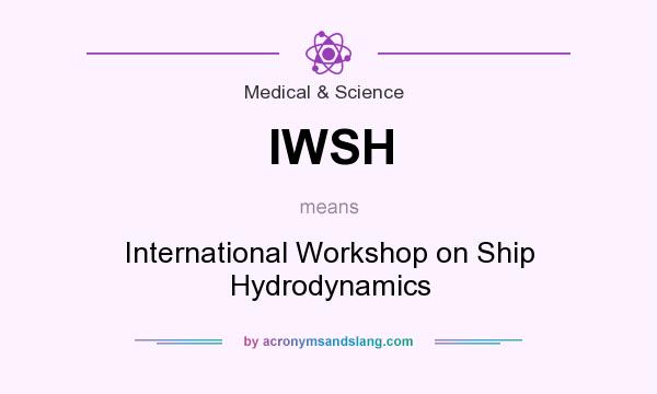 What does IWSH mean? It stands for International Workshop on Ship Hydrodynamics