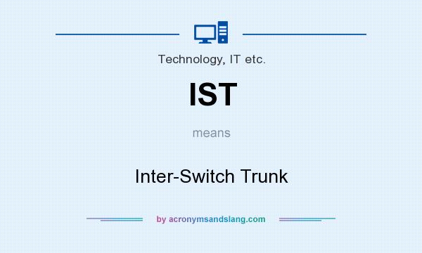 What does IST mean? It stands for Inter-Switch Trunk