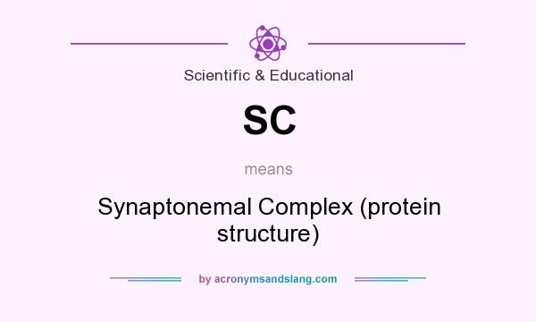 What does SC mean? It stands for Synaptonemal Complex (protein structure)