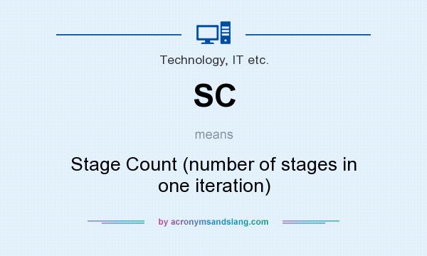 What does SC mean? It stands for Stage Count (number of stages in one iteration)
