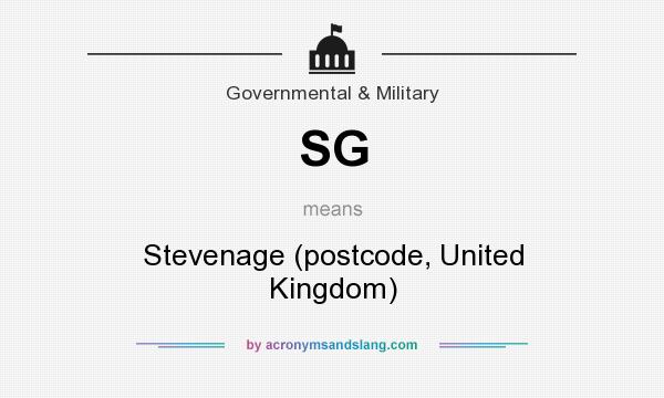 What does SG mean? It stands for Stevenage (postcode, United Kingdom)