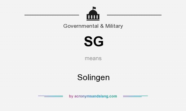 What does SG mean? It stands for Solingen
