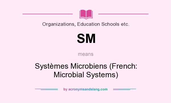 What does SM mean? It stands for Systèmes Microbiens (French: Microbial Systems)