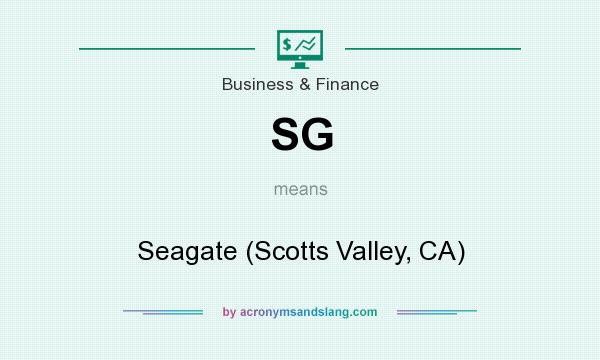 What does SG mean? It stands for Seagate (Scotts Valley, CA)