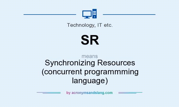 What does SR mean? It stands for Synchronizing Resources (concurrent programmming language)