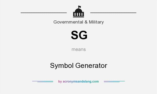 What does SG mean? It stands for Symbol Generator