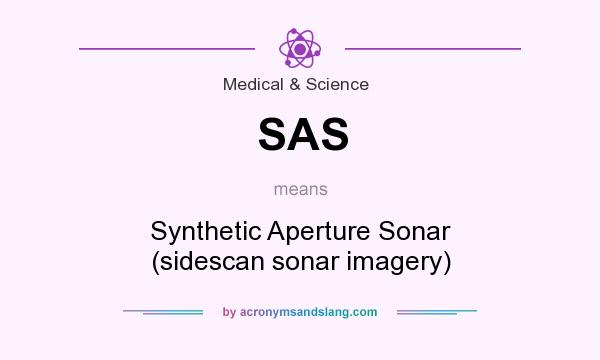 What does SAS mean? It stands for Synthetic Aperture Sonar (sidescan sonar imagery)