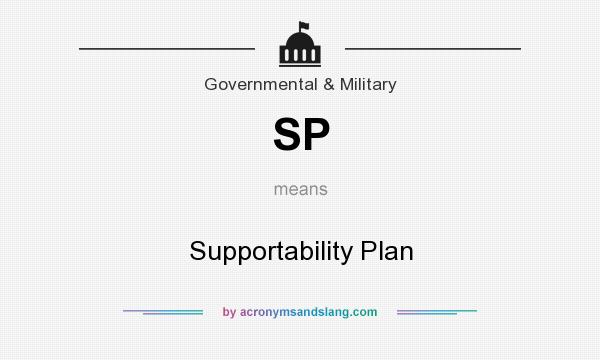 What does SP mean? It stands for Supportability Plan