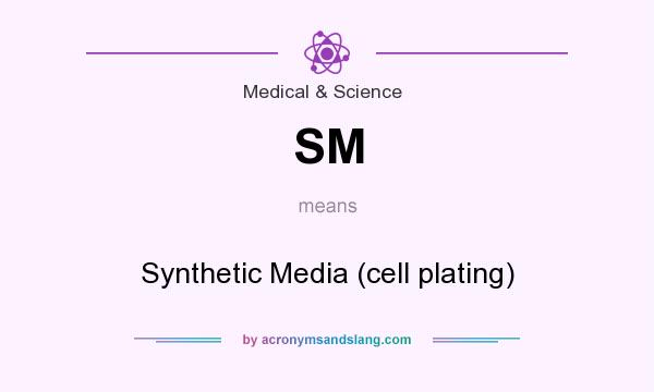 What does SM mean? It stands for Synthetic Media (cell plating)