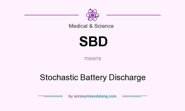 What does SBD mean? It stands for Stochastic Battery Discharge