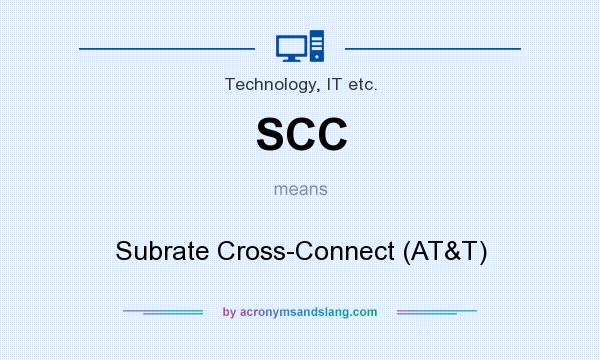 What does SCC mean? It stands for Subrate Cross-Connect (AT&T)