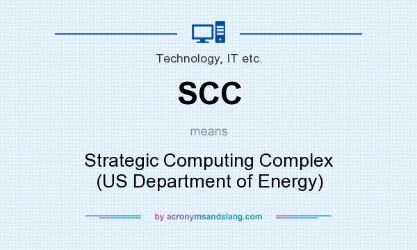 What does SCC mean? It stands for Strategic Computing Complex (US Department of Energy)