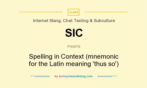 Meaning sic What does