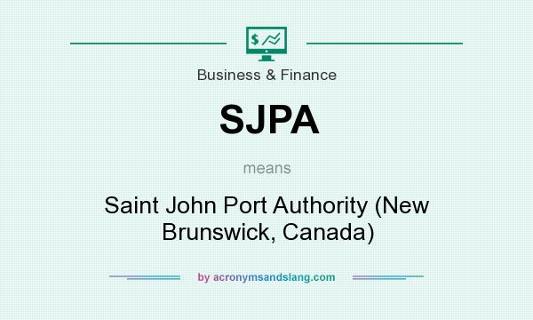 What does SJPA mean? It stands for Saint John Port Authority (New Brunswick, Canada)