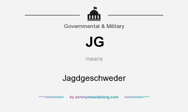 What does JG mean? It stands for Jagdgeschweder