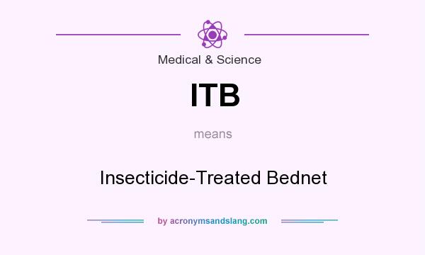 What does ITB mean? It stands for Insecticide-Treated Bednet