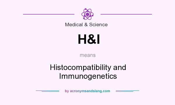 What does H&I mean? It stands for Histocompatibility and Immunogenetics