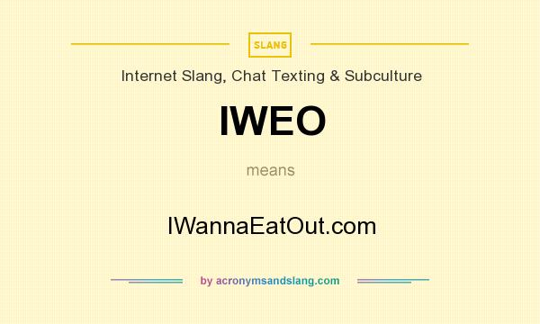 What does IWEO mean? It stands for IWannaEatOut.com