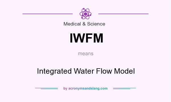 What does IWFM mean? It stands for Integrated Water Flow Model