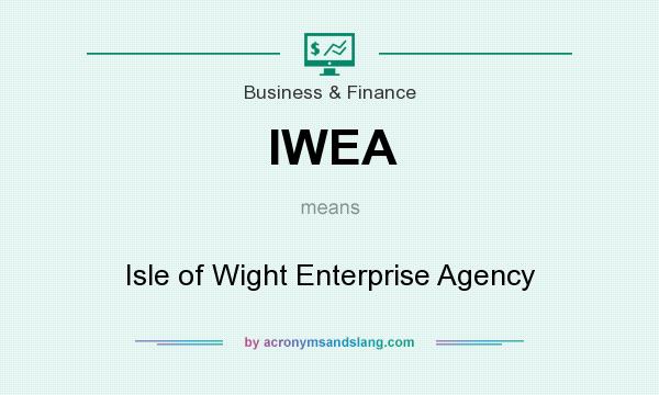 What does IWEA mean? It stands for Isle of Wight Enterprise Agency