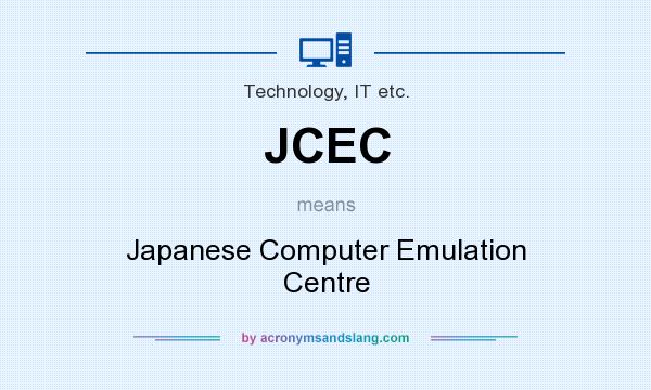 What does JCEC mean? It stands for Japanese Computer Emulation Centre