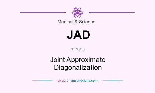 What does JAD mean? It stands for Joint Approximate Diagonalization