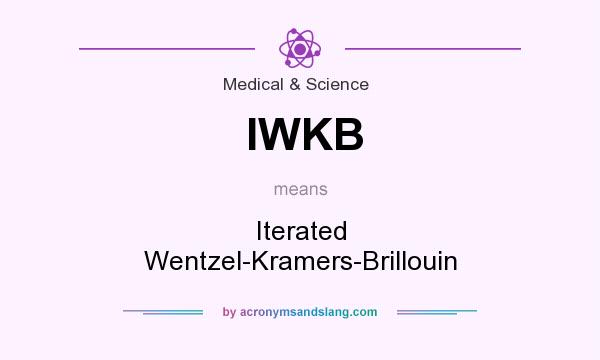 What does IWKB mean? It stands for Iterated Wentzel-Kramers-Brillouin