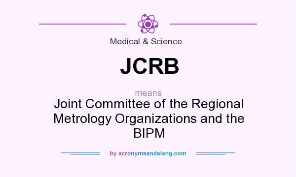 What does JCRB mean? It stands for Joint Committee of the Regional Metrology Organizations and the BIPM