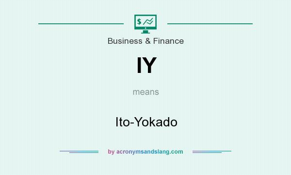 What does IY mean? It stands for Ito-Yokado
