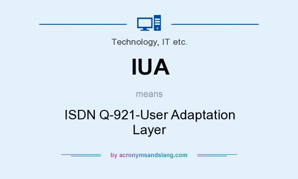 What does IUA mean? It stands for ISDN Q-921-User Adaptation Layer