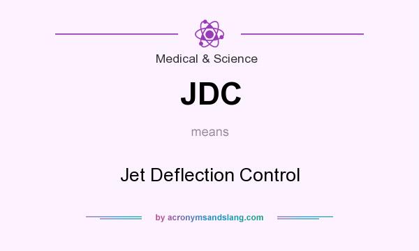 What does JDC mean? It stands for Jet Deflection Control